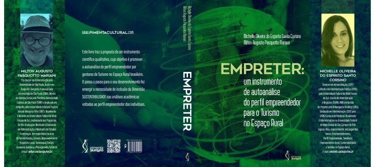 Professor e Aluna Egressa do PPGAD lançam livro sobre perfil empreendedor para o Turismo no Espaço Rural